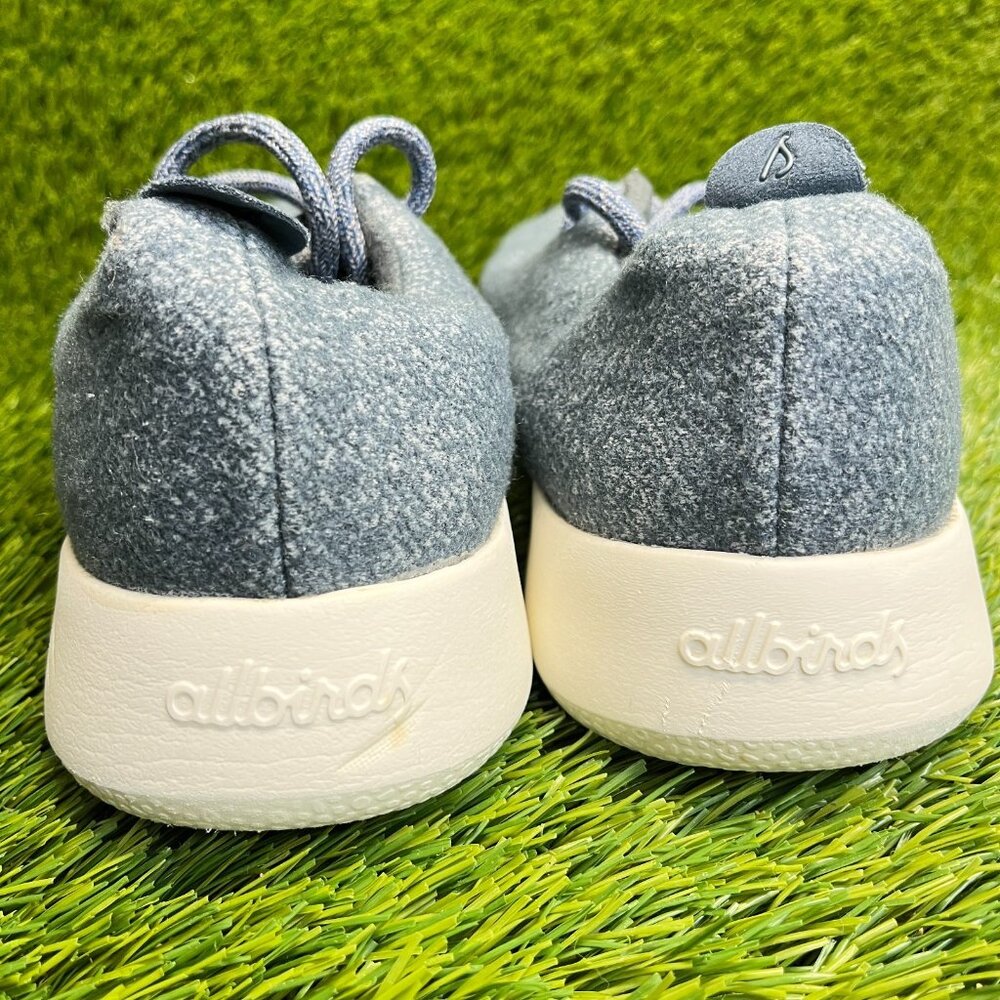 Allbirds Wool Runners Mens Size 10 Blue White Athletic Running Shoes Sneakers - Picture 6 of 10